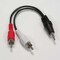Bestlink Netware Stereo Plug(3.5mm) to 2xRCA-M Cable- 6 inch 201407 - alternate 1